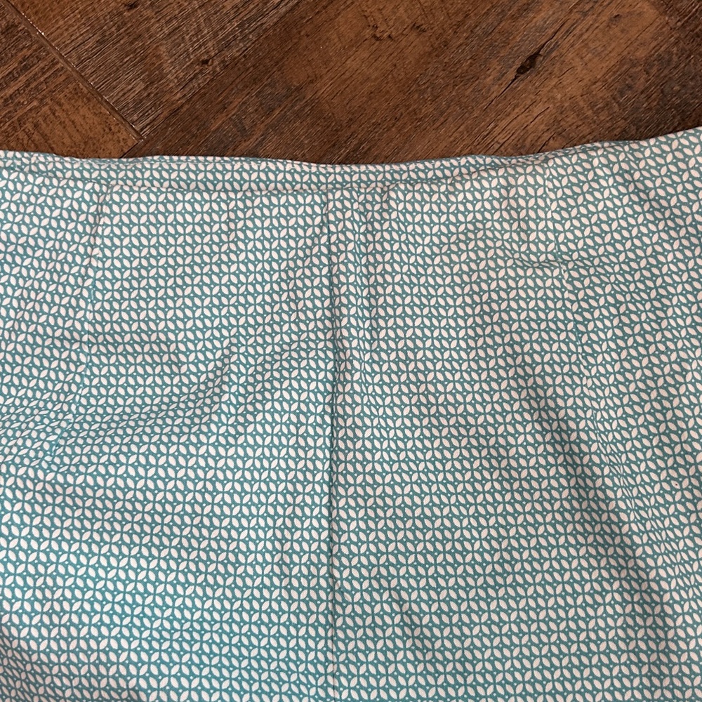 NEW Tribal Women's Teal White Geometric Pattern Pull On Skort-Stretch Size 8‎ - Picture 4 of 9
